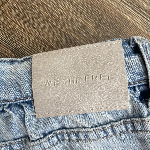 NWT Free People Light Blue Denim Skort - Picture 4 of 6